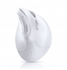 Мышь | UGREEN MU008 Ergonomic | цвет: белый | 2.4 ГГц + Bluetooth | вертикальная, бесшумная